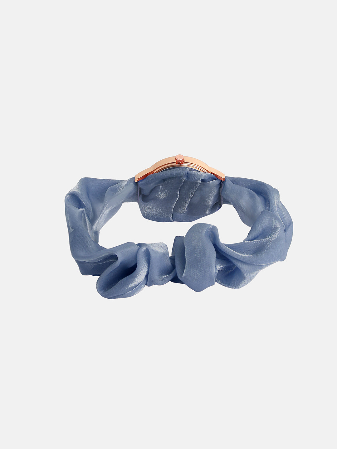 The Scrunchie Heart Round Watch - Lapis Blue