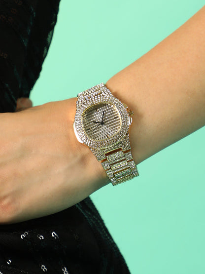 The Embellished Cluster Square Watch
