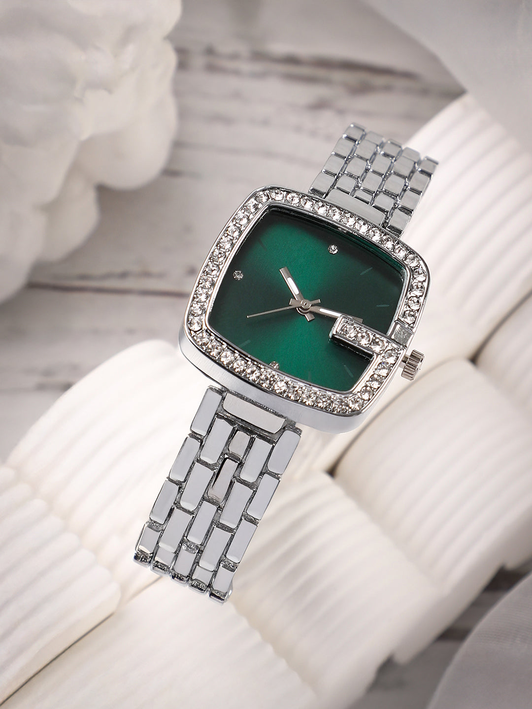 The Pavement Loop Square Watch - Metallic Silver