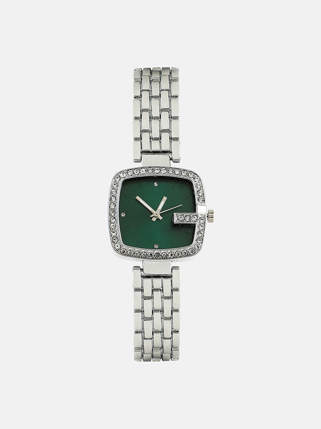 The Pavement Loop Square Watch - Metallic Silver