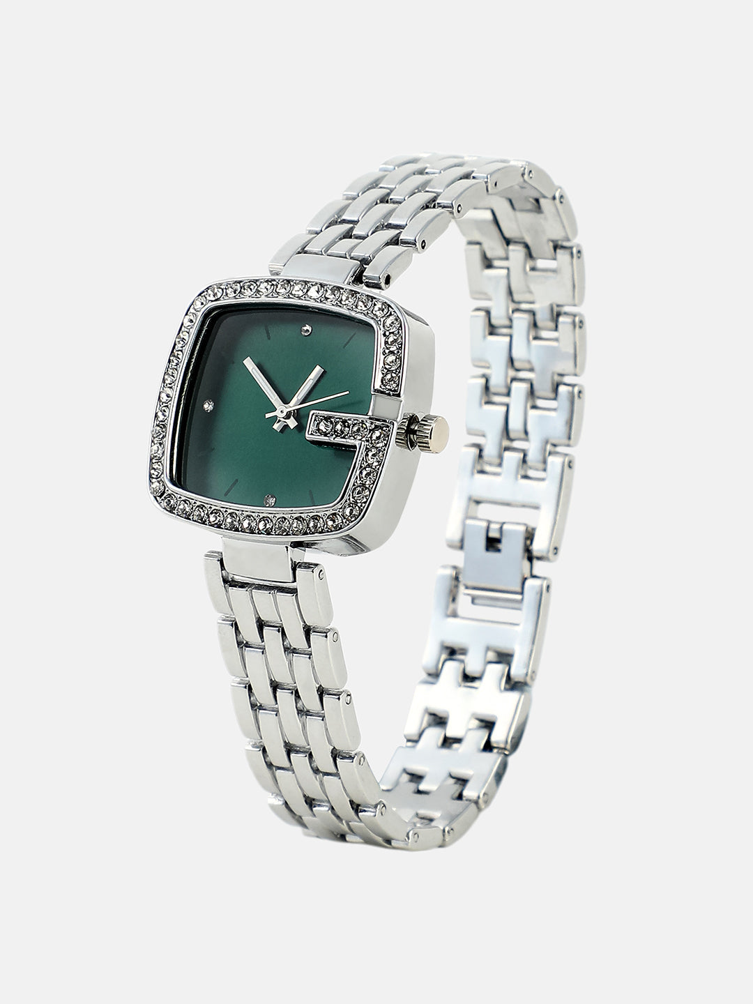 The Pavement Loop Square Watch - Metallic Silver