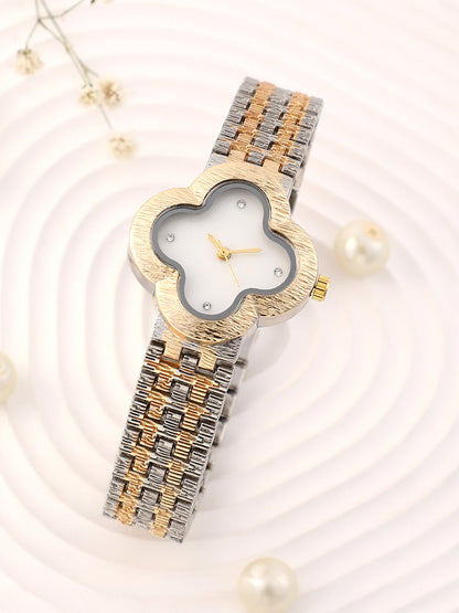 The Dented Clover Watch - Ivory White