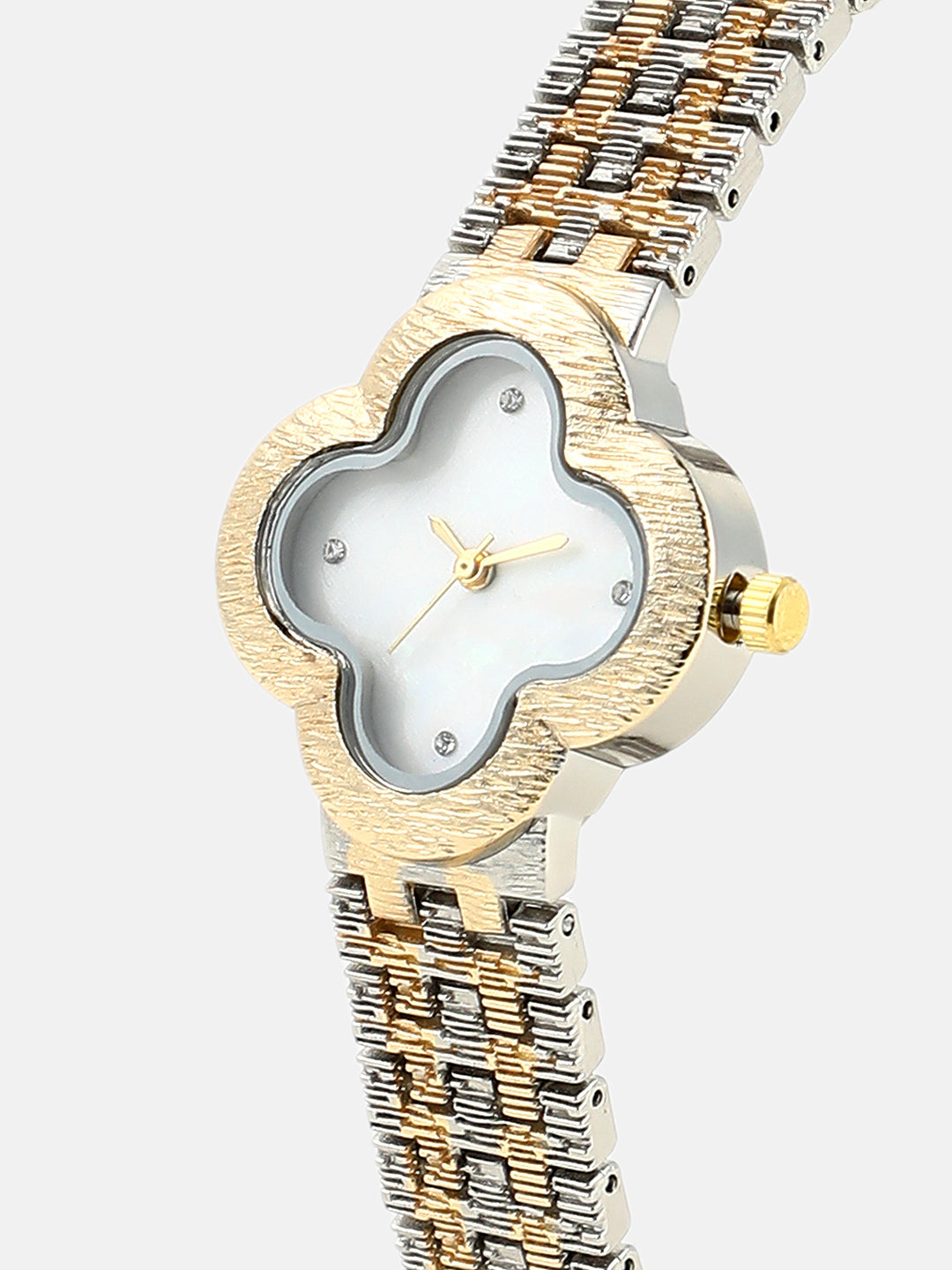 The Dented Clover Watch - Ivory White