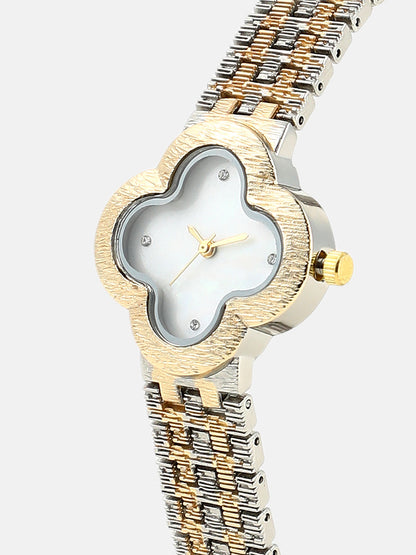 The Dented Clover Watch - Ivory White