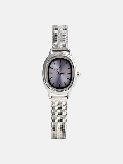 The Cosmopolis Mesh Rectangular Watch - Lavender