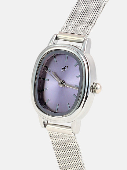 The Cosmopolis Mesh Rectangular Watch - Lavender