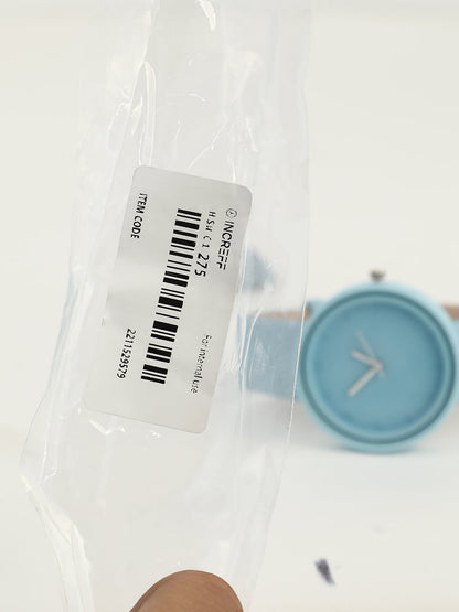 The Off-Duty Round Watch - Powder Blue