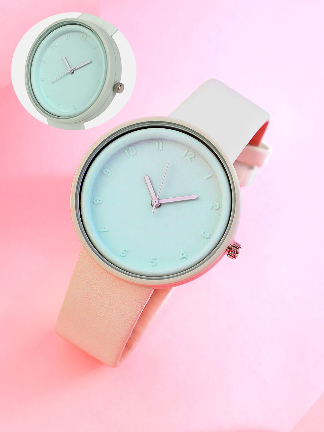 The Off-Duty Round Watch - Mint Green
