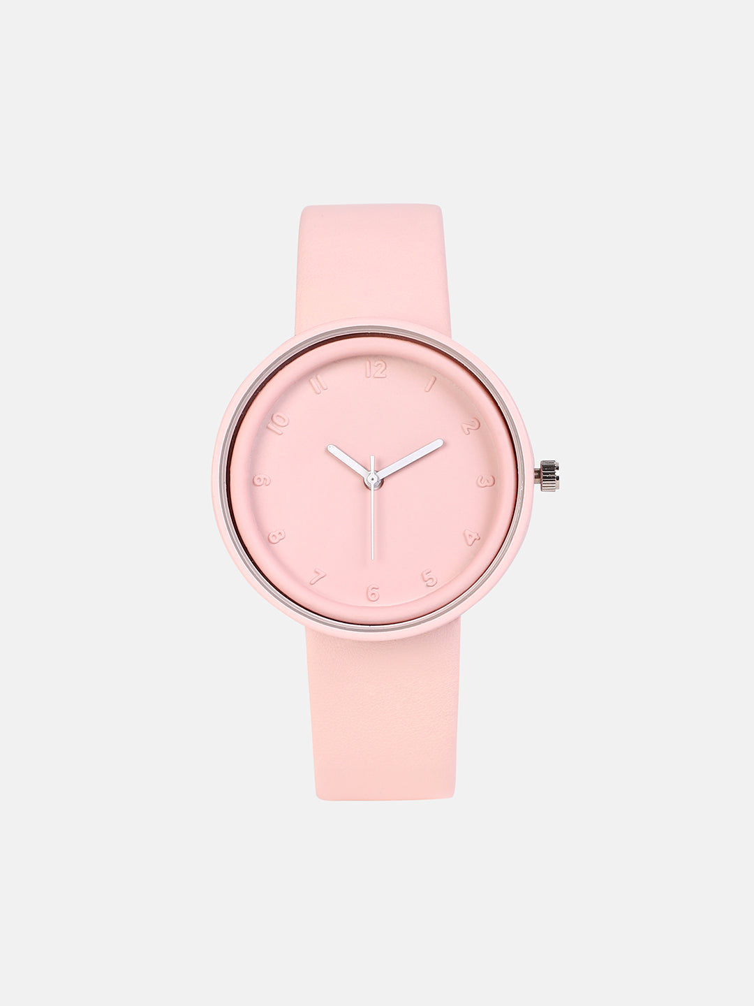 The Off-Duty Round Watch - Blush Pink