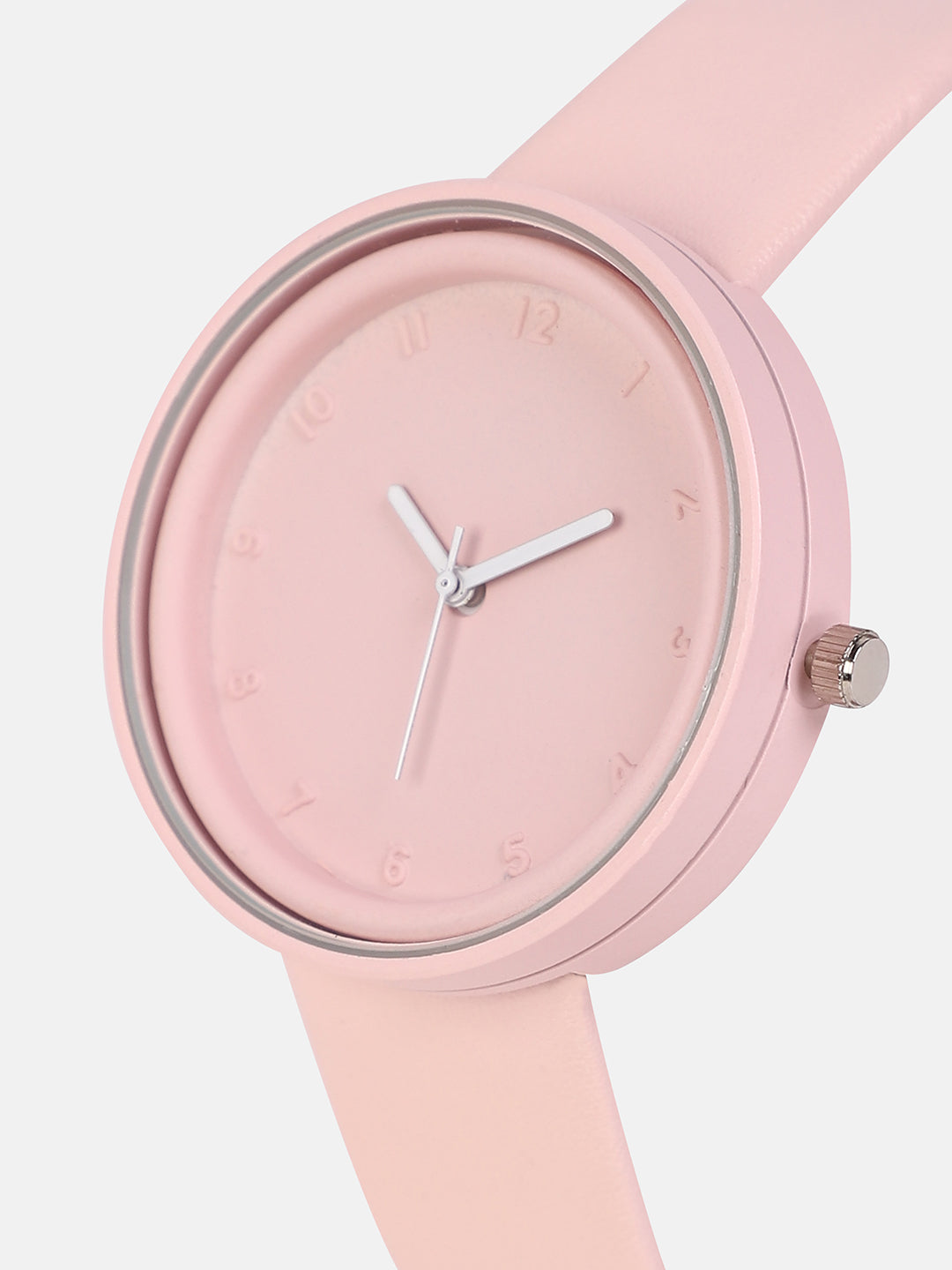 The Off-Duty Round Watch - Blush Pink
