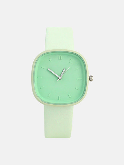 The Off-Duty Cushion Watch - Mint Green