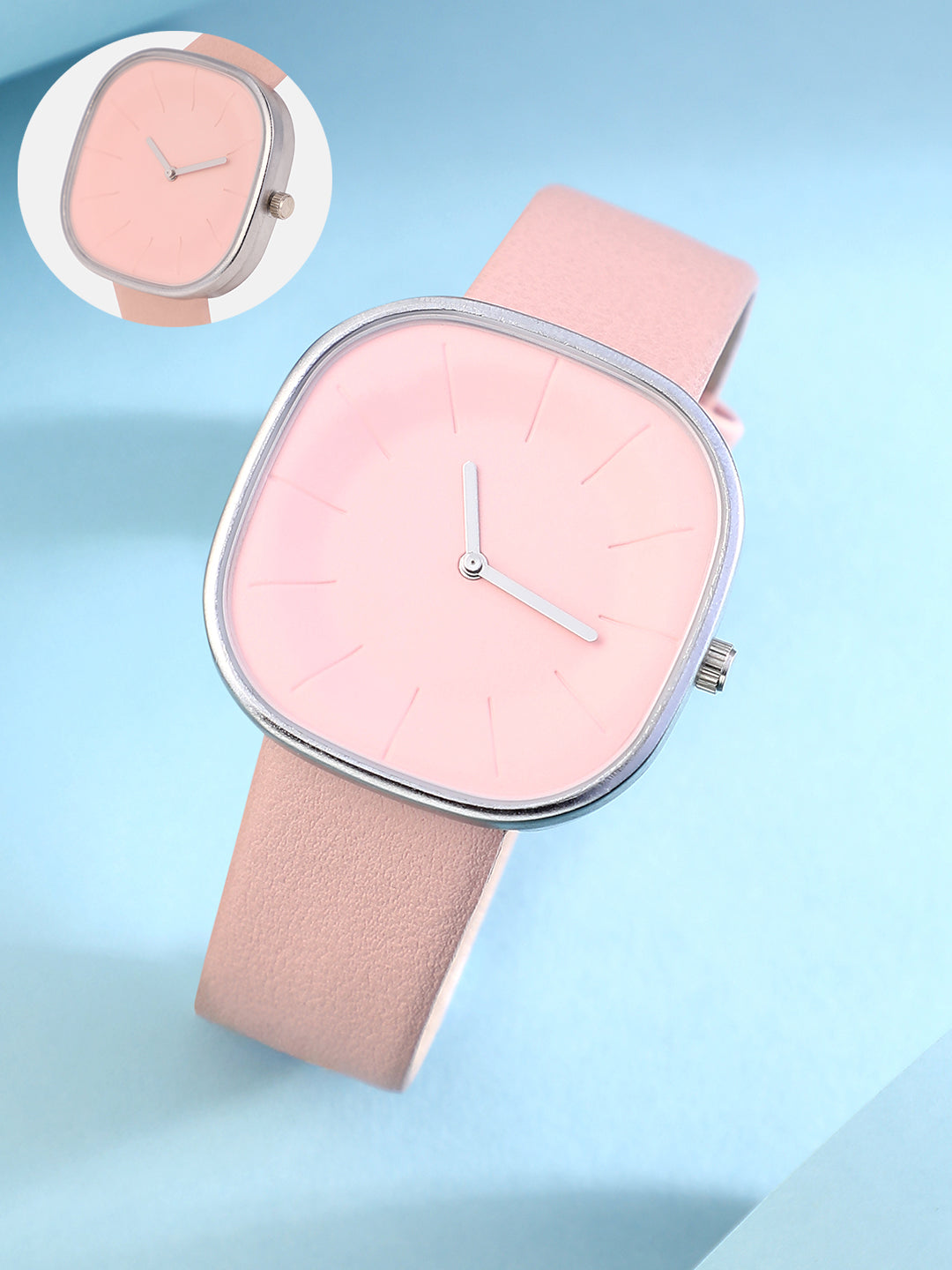 The Off-Duty Cushion Watch - Rouge Pink