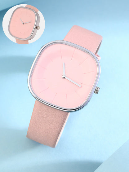The Off-Duty Cushion Watch - Rouge Pink