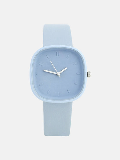The Off-Duty Cushion Watch - Powder Blue