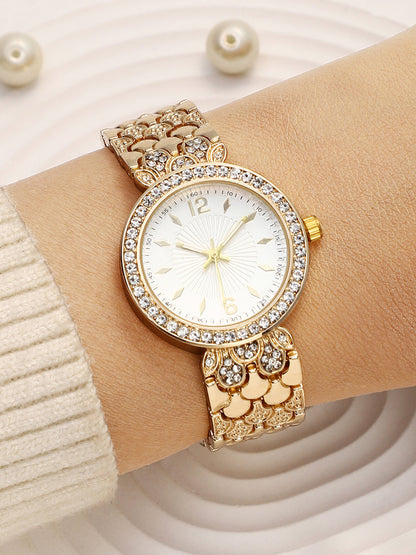 The Scalex Gem Round Watch - Ivory White