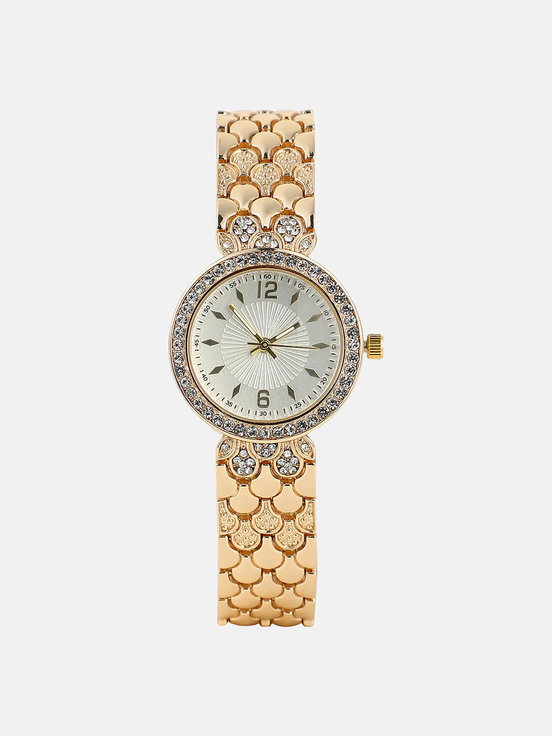The Scalex Gem Round Watch - Ivory White