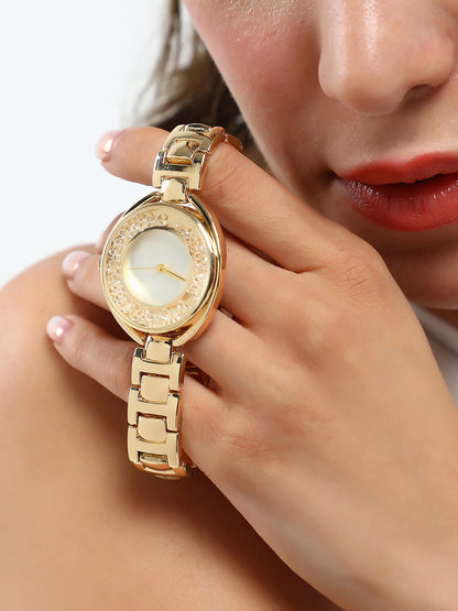 The Crystalized Halo Round Watch