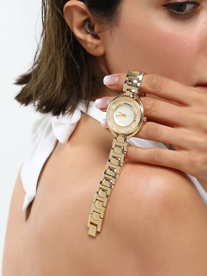 The Crystalized Halo Round Watch