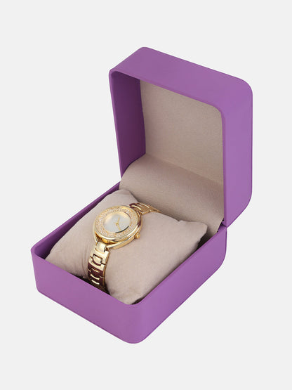 The Crystalized Halo Round Watch