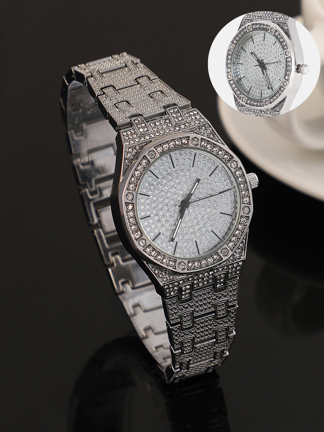 The Verazzi Cushion Watch - Metallic Silver