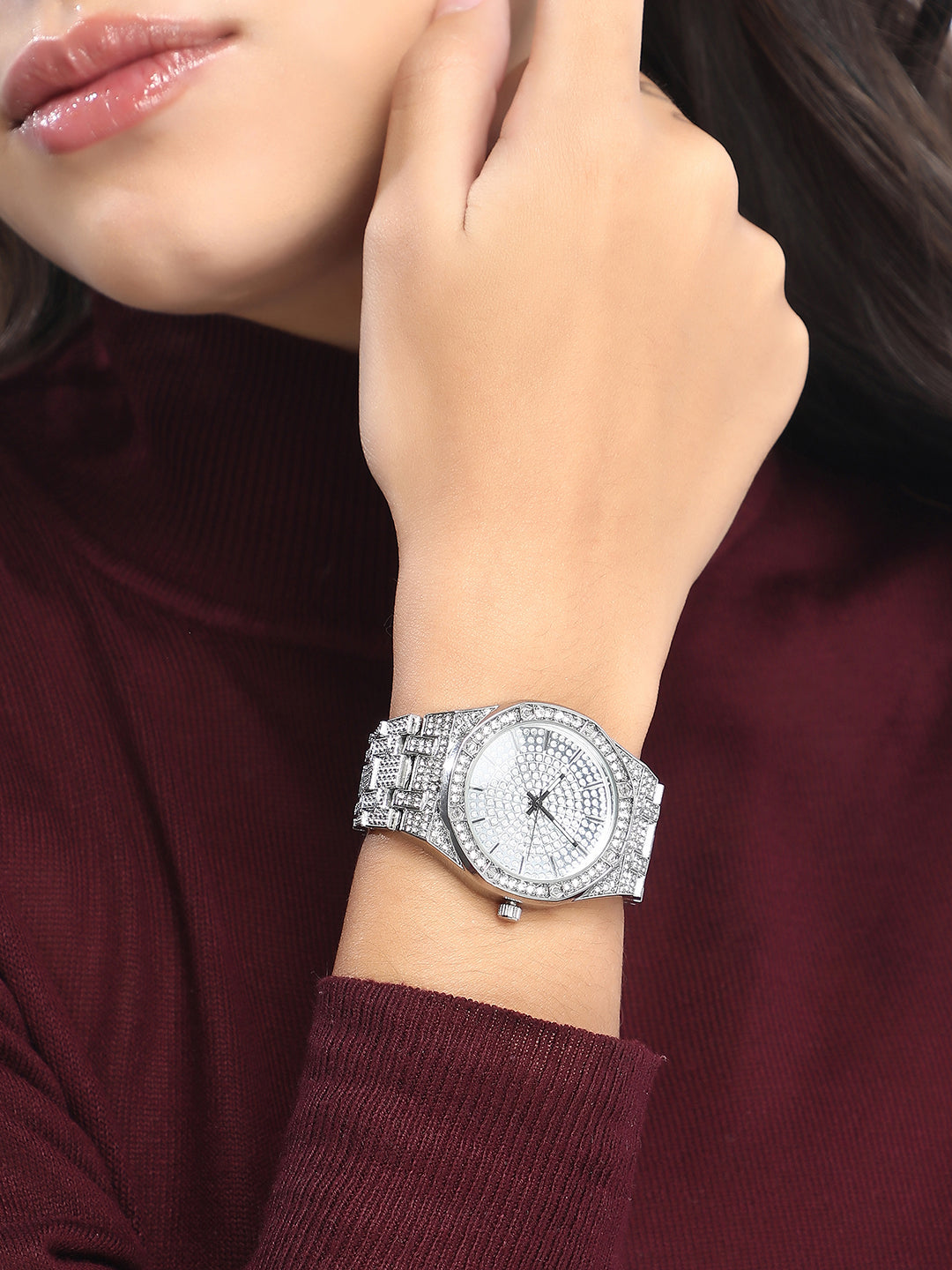 The Verazzi Cushion Watch - Metallic Silver