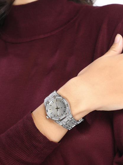 The Verazzi Cushion Watch - Metallic Silver