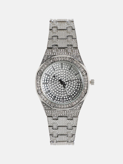 The Verazzi Cushion Watch - Metallic Silver