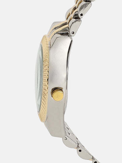 The Ribbed H-Link Round Watch