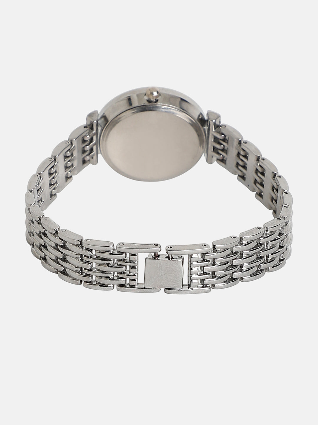 The Noe Round Watch - Metallic Silver