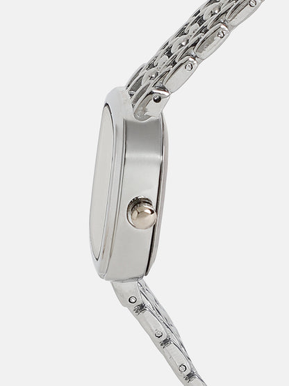 The Amune Square Watch - Metallic Silver