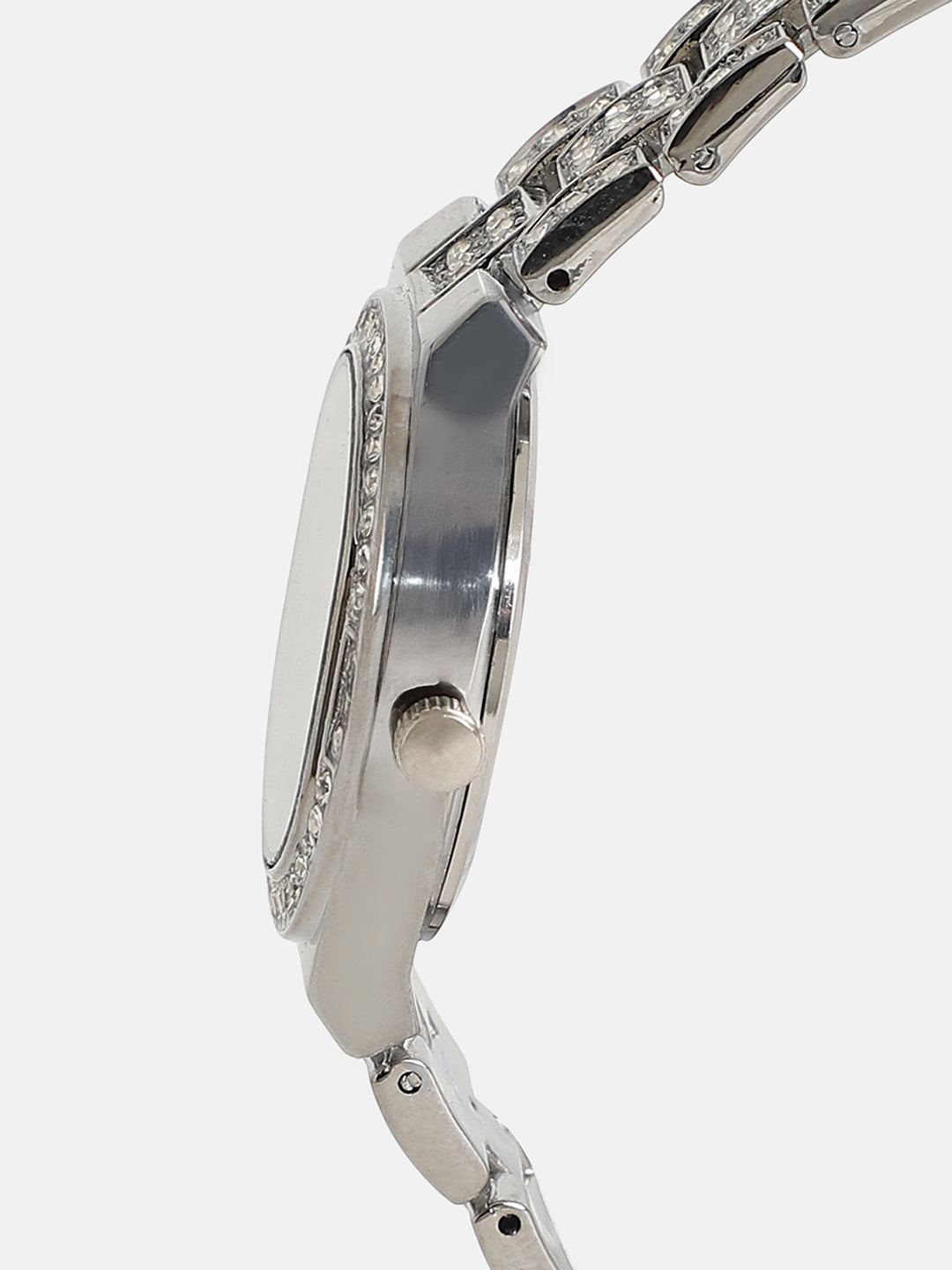 The Helios Cushion Watch - Metallic Silver