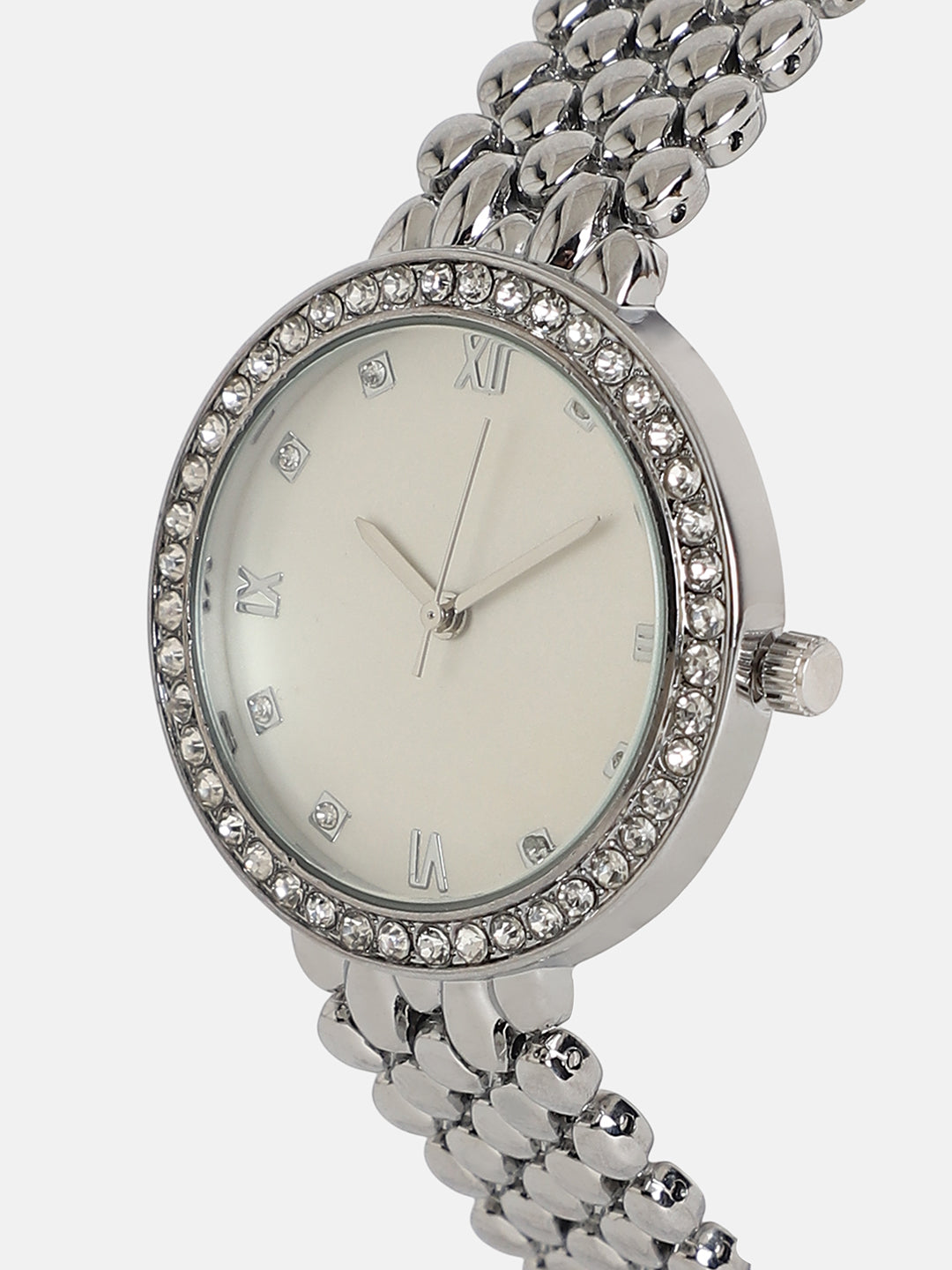 The Aphrodite Round Watch - Metallic Silver