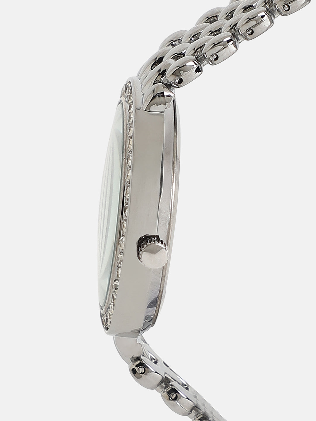 The Aphrodite Round Watch - Metallic Silver