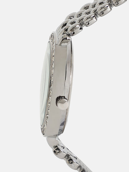 The Aphrodite Round Watch - Metallic Silver