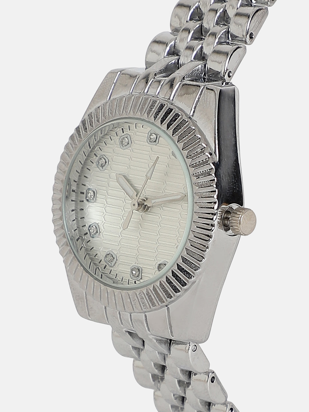 The Ribbed H-Link Round Watch