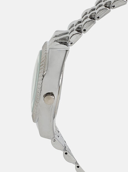 The Ribbed H-Link Round Watch