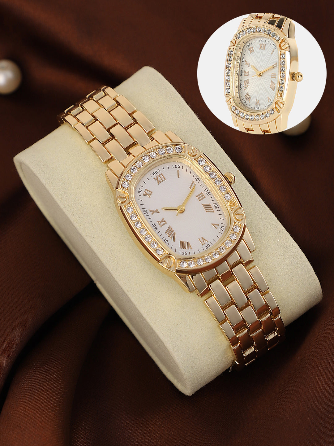 The Roman Torque Oblong Watch