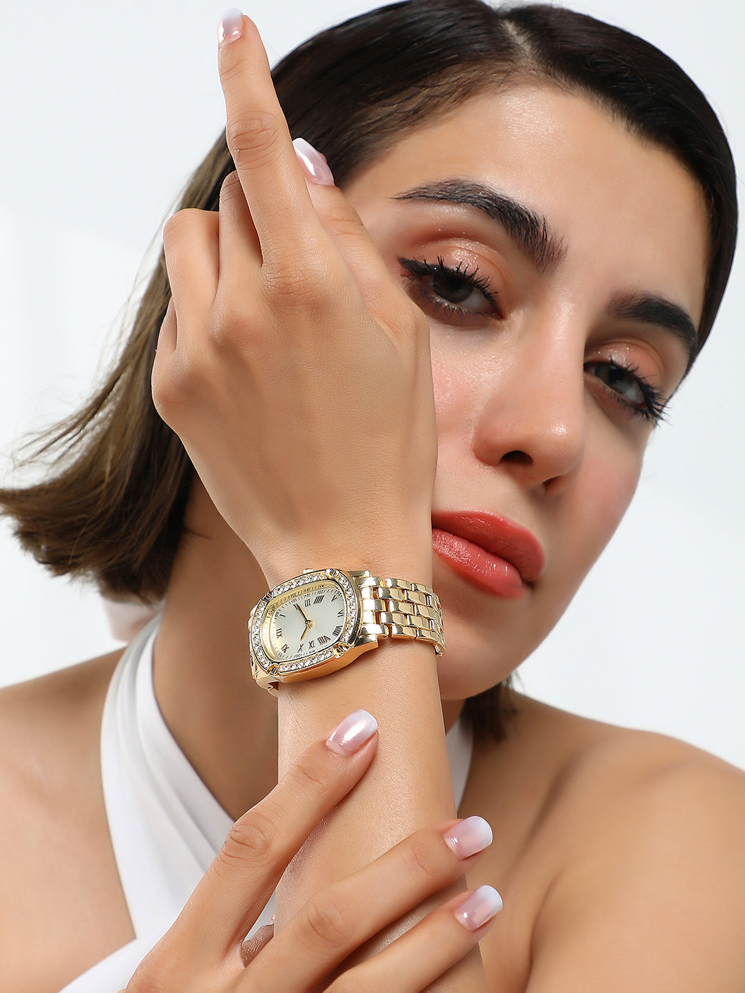 The Roman Torque Oblong Watch