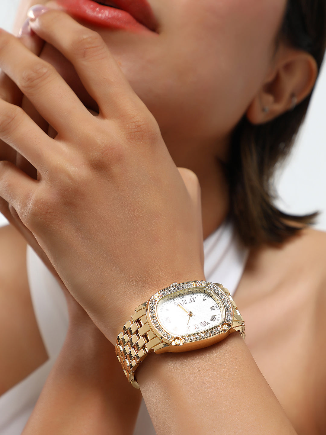 The Roman Torque Oblong Watch