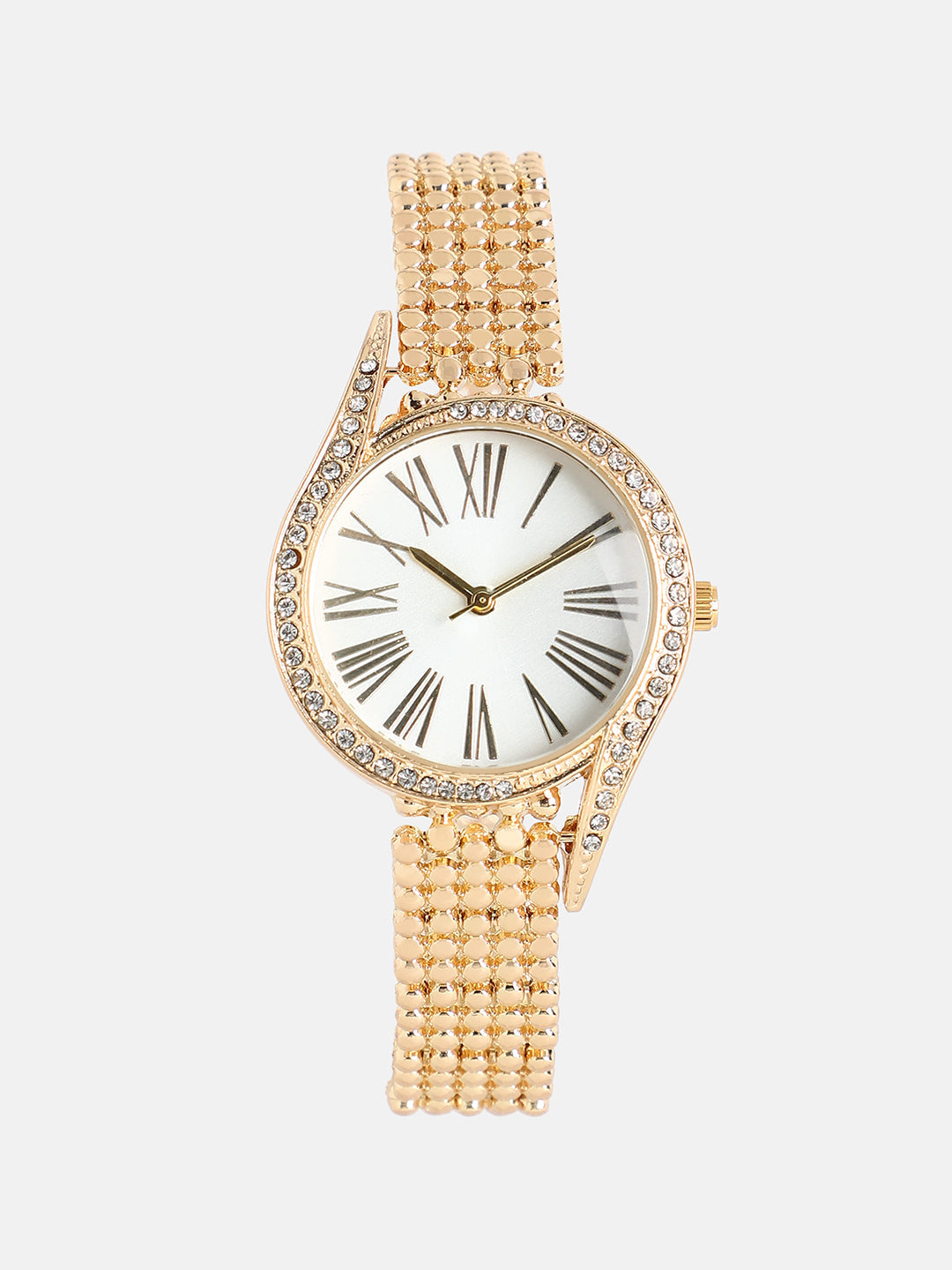 The Roman Dotted-Swirl Round Watch