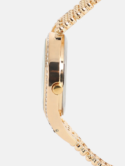 The Roman Dotted-Swirl Round Watch