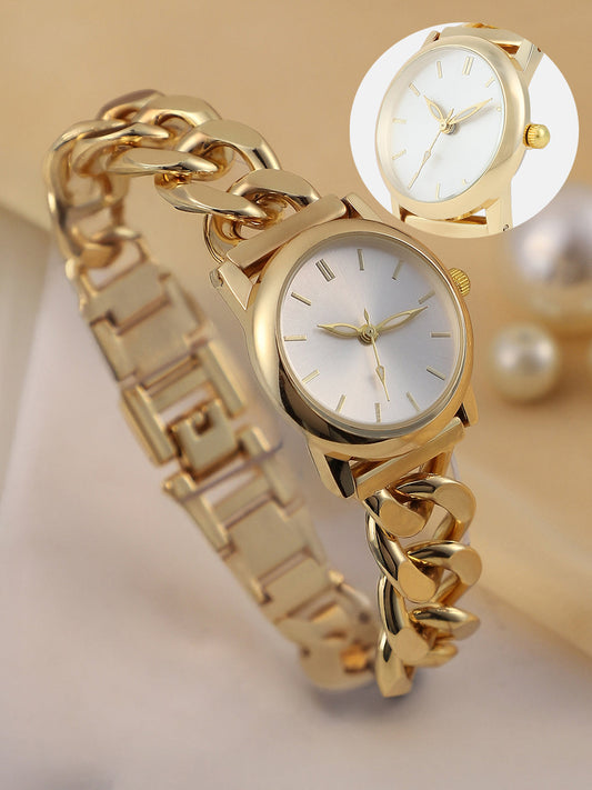 The  Sova Chainlink Round Watch