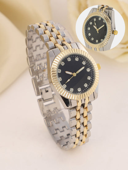 The Ribbed H-Link Round Watch