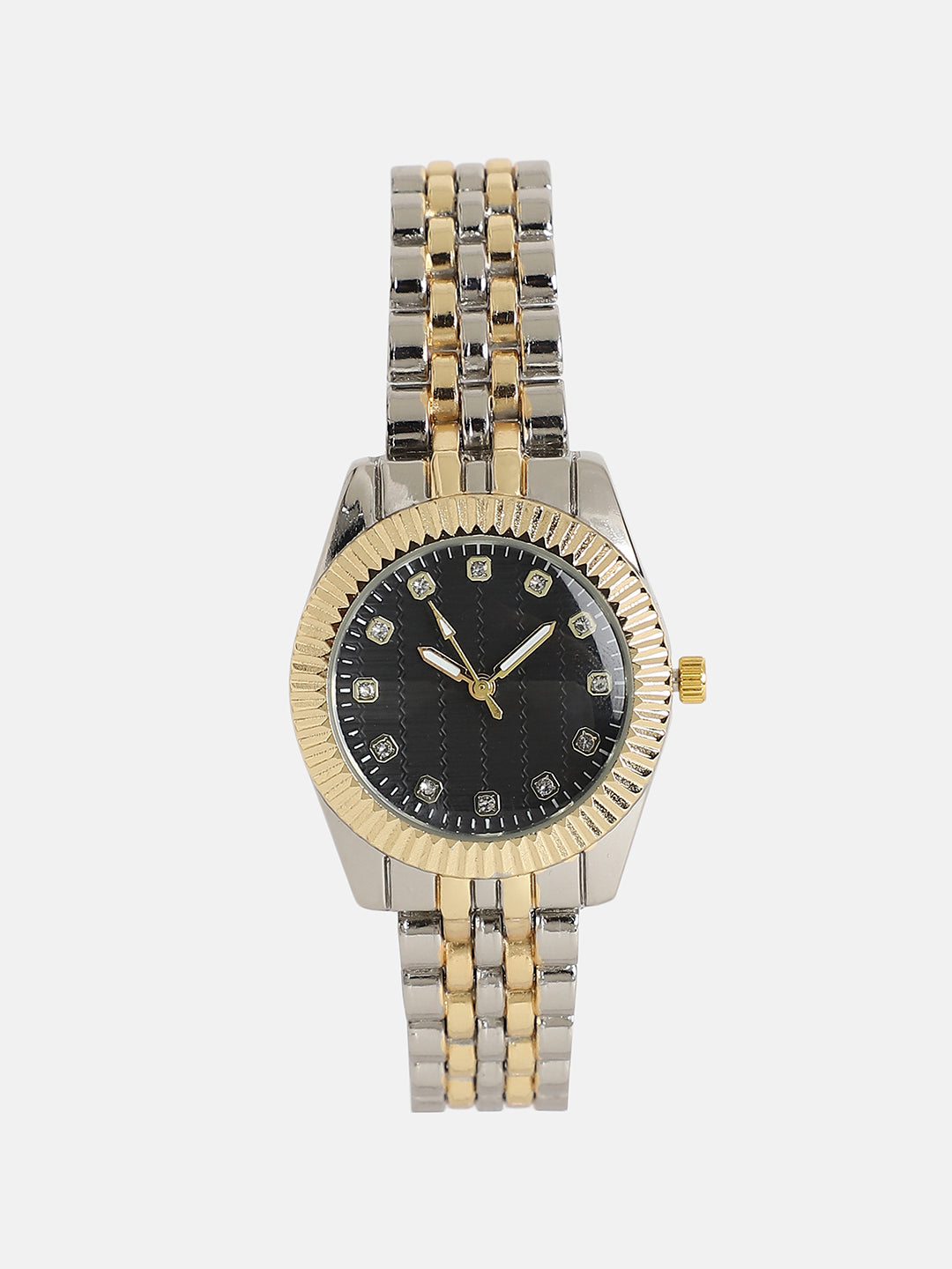 The Ribbed H-Link Round Watch