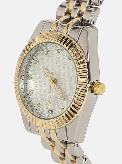 The Ribbed H-Link Round Watch