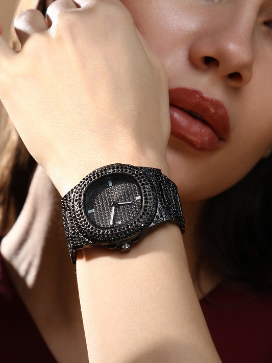 The Bijou Cirqe Cushion Watch - Onyx Black