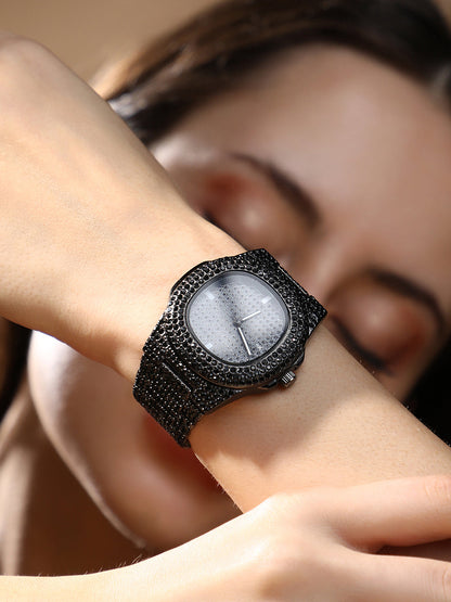The Bijou Cirqe Cushion Watch - Onyx Black