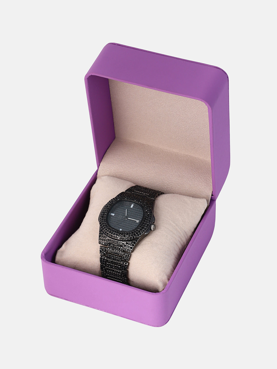 The Bijou Cirqe Cushion Watch - Onyx Black