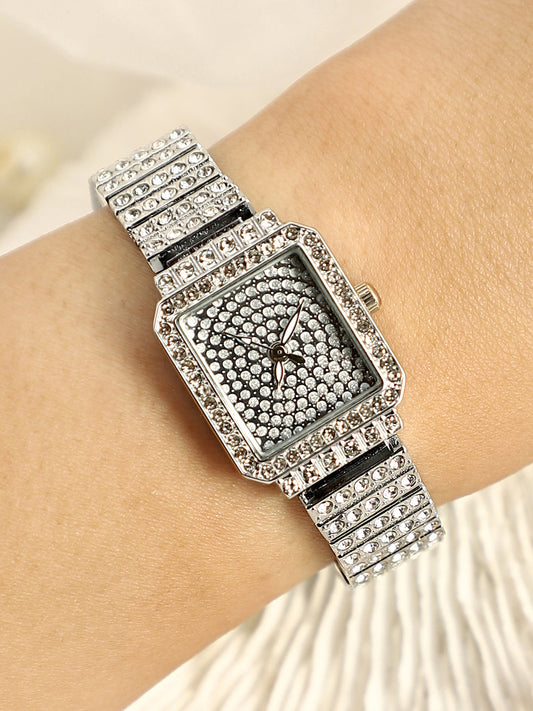 The Kennedy Rectangular Watch - Metallic Silver