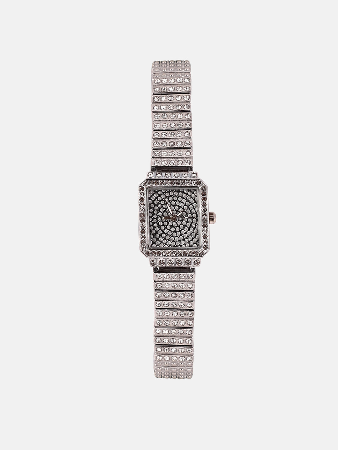 The Kennedy Rectangular Watch - Metallic Silver